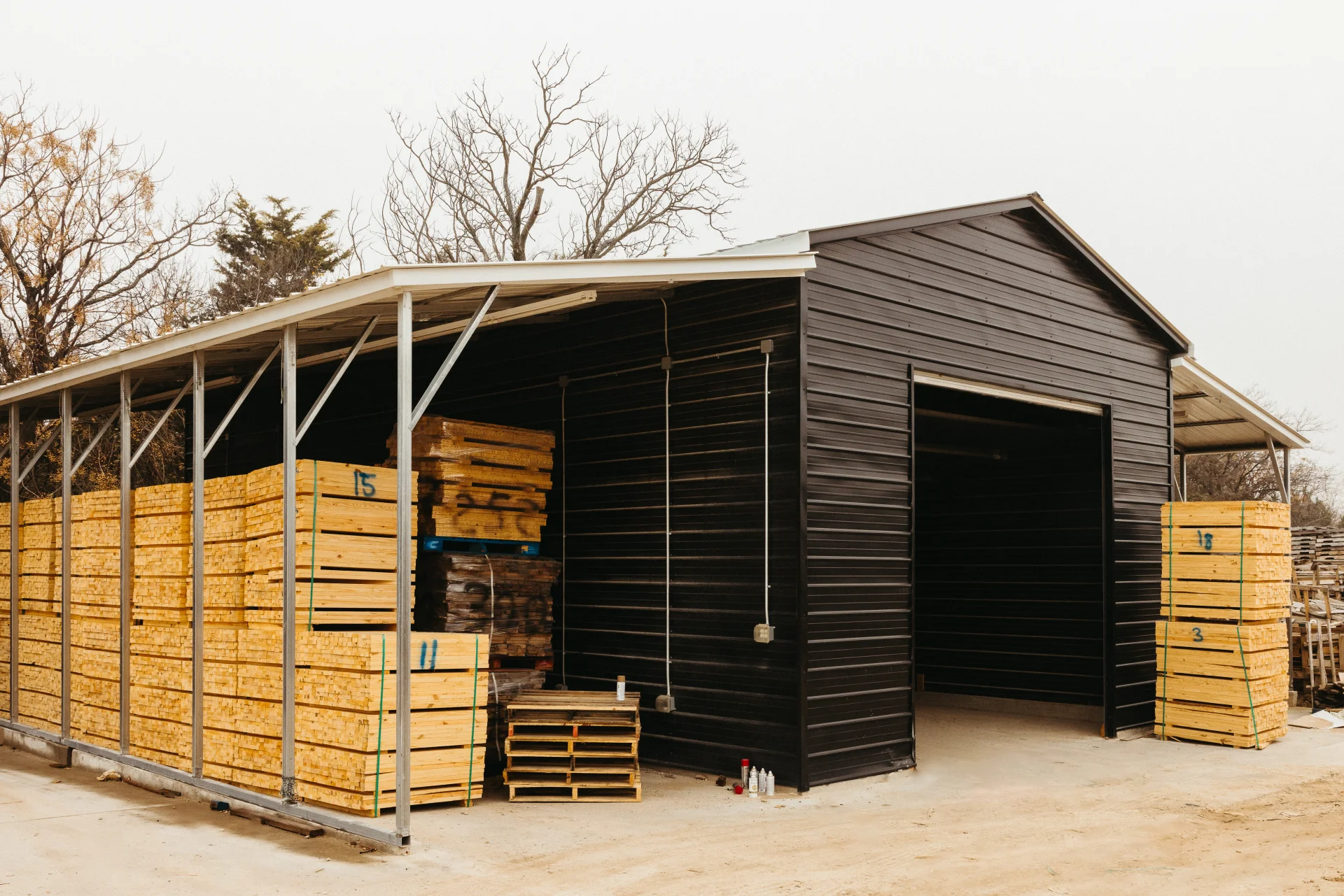 Pallet barn background